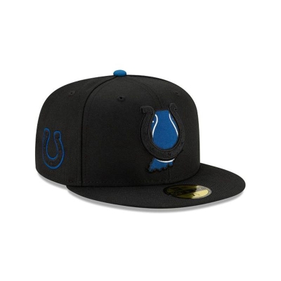 Sapca New Era Indianapolis Colts NFL State Logo Reflect 59FIFTY Fitted - Negrii